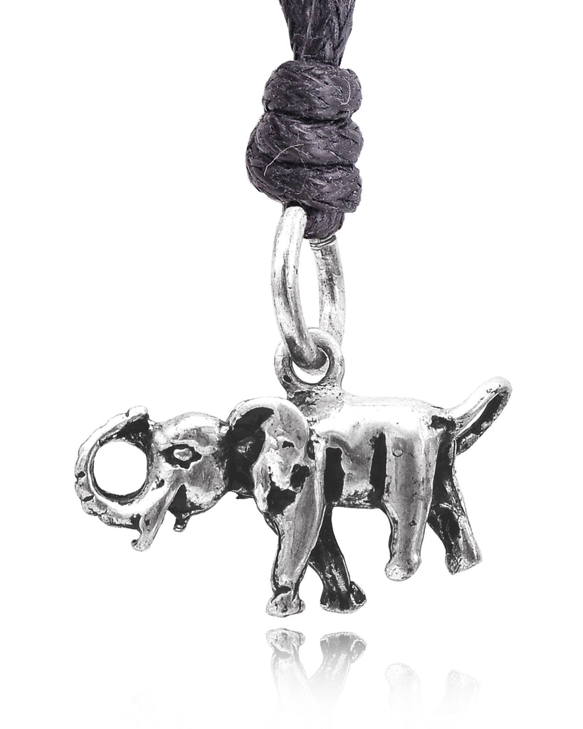 Walking Elephant 92.5 Sterling Silver Gold Brass Necklace Pendant Jewelry