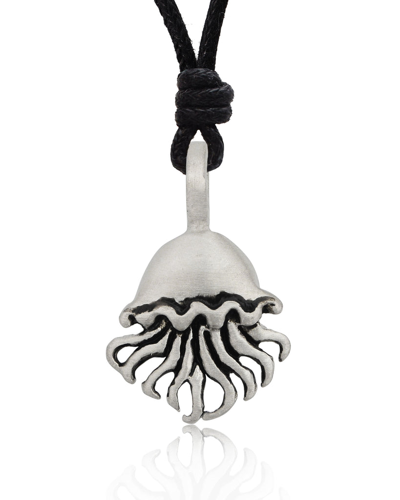Jelly Fish Silver Pewter Gold Brass Charm Necklace Pendant Jewelry