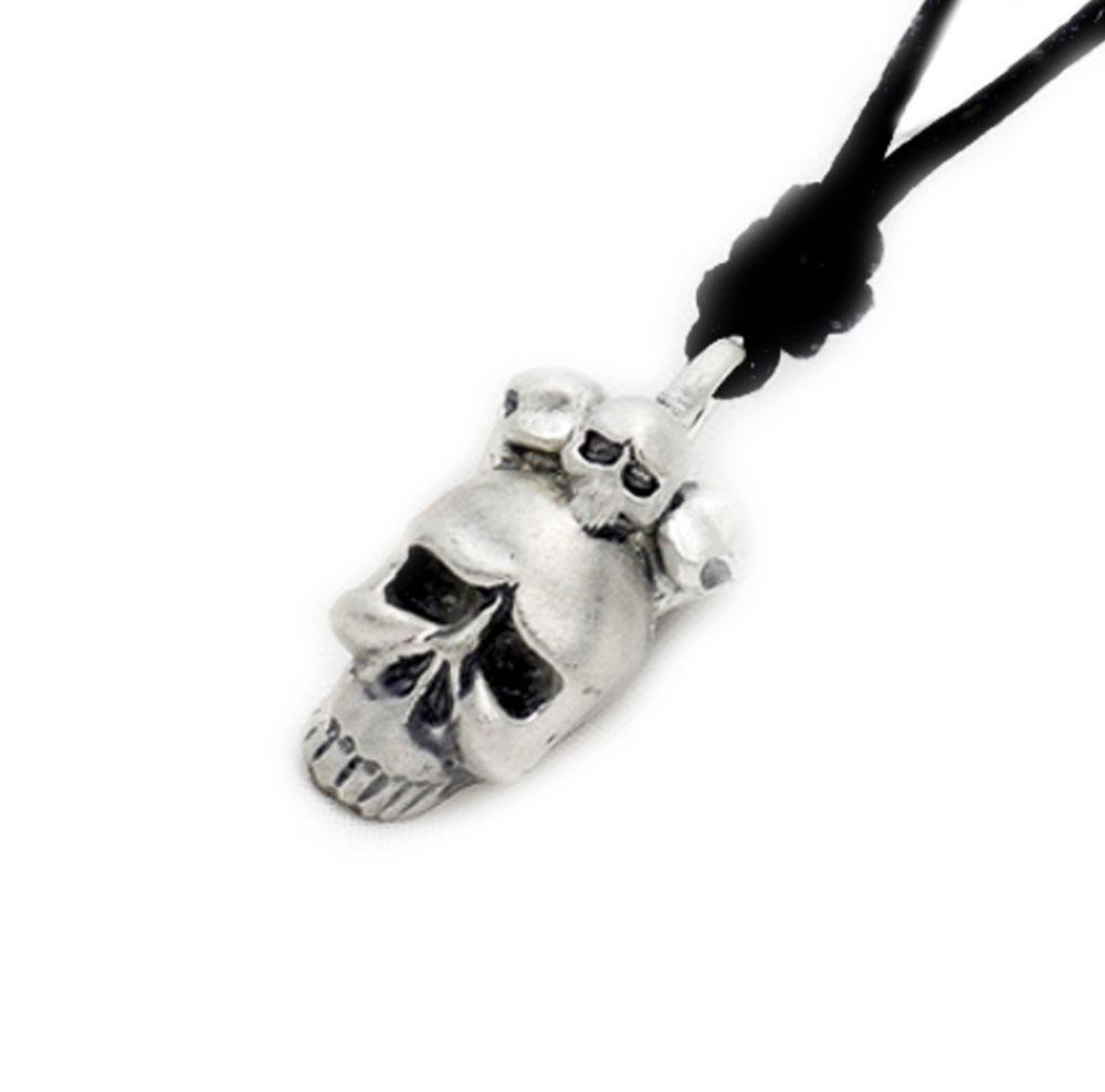 Gothic Skull Handmade Silver Pewter Gold Brass Necklace Pendant Jewelry