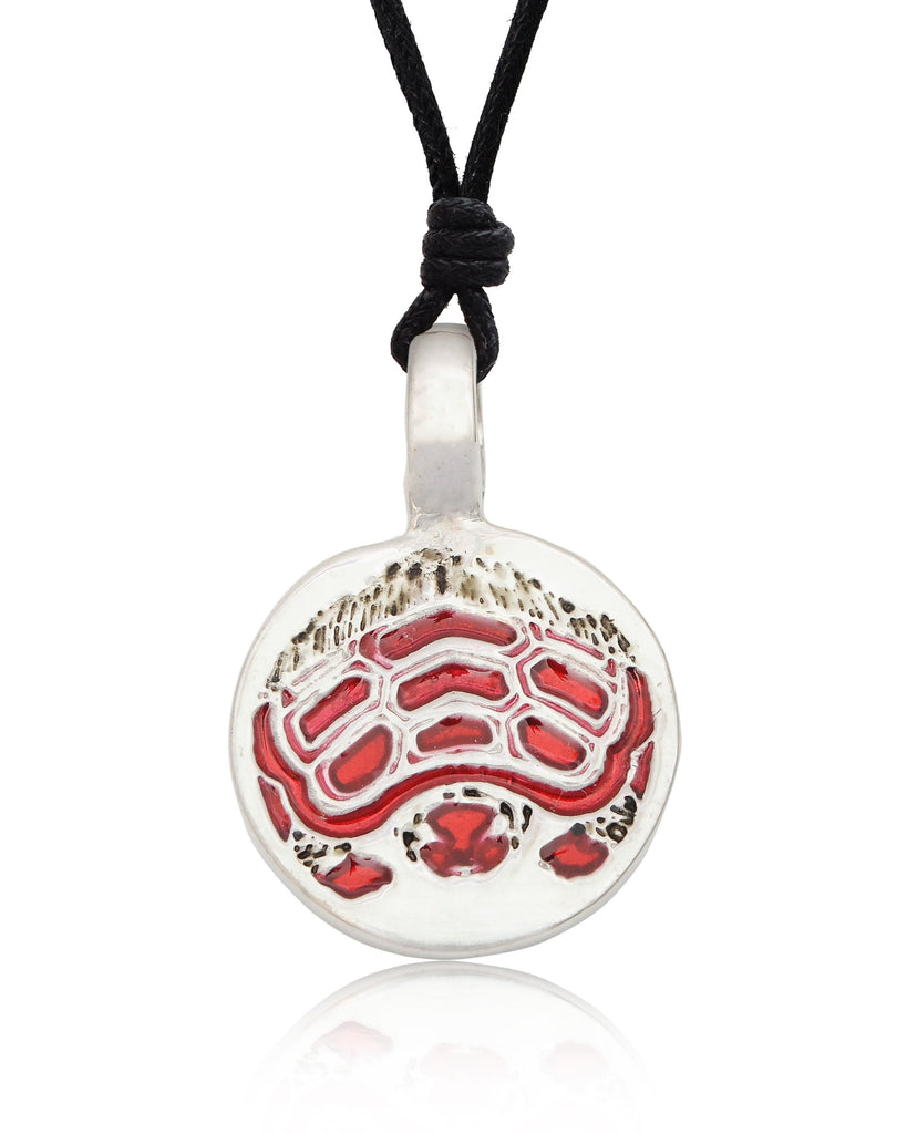Color Turtle Silver Pewter Charm Necklace Pendant Jewelry