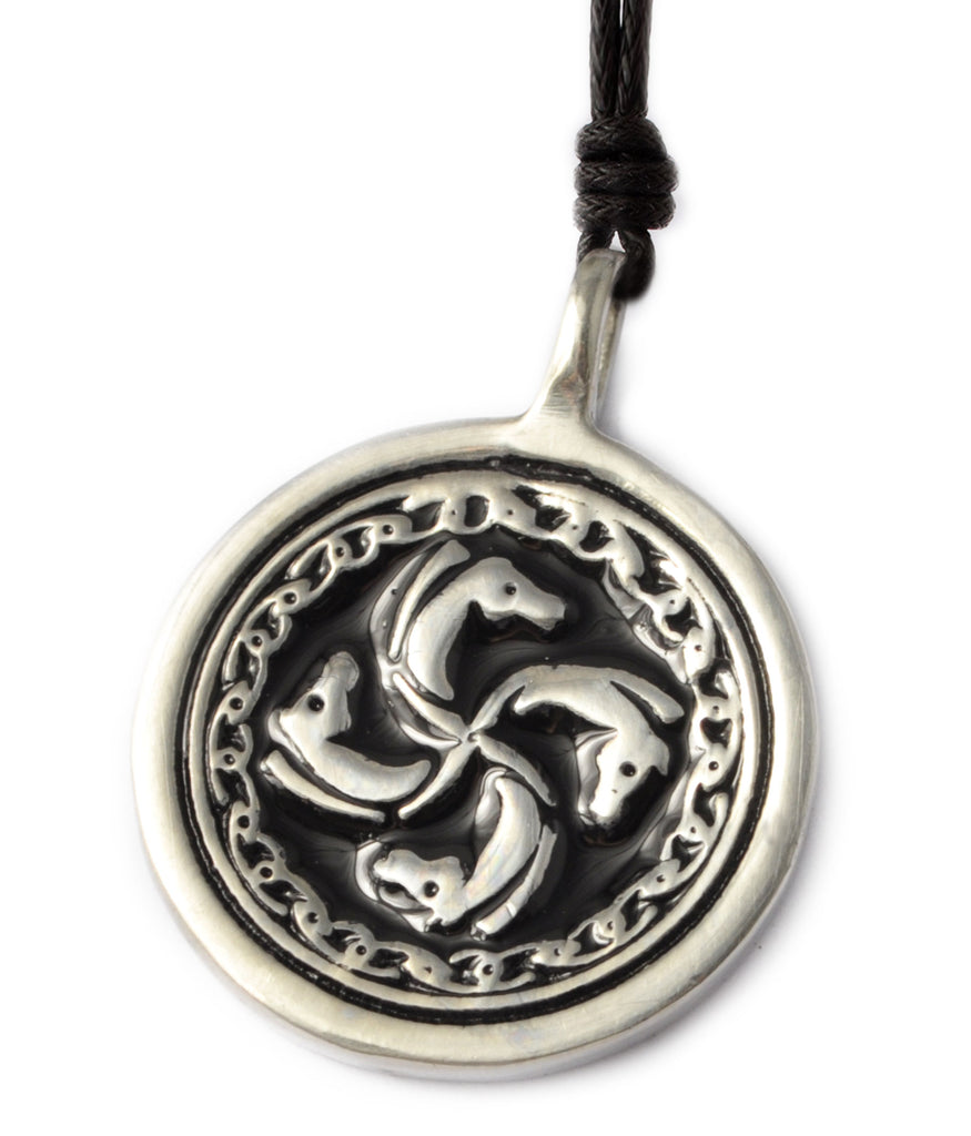 Glamorous Charm Silver Pewter Charm Necklace Pendant Jewelry