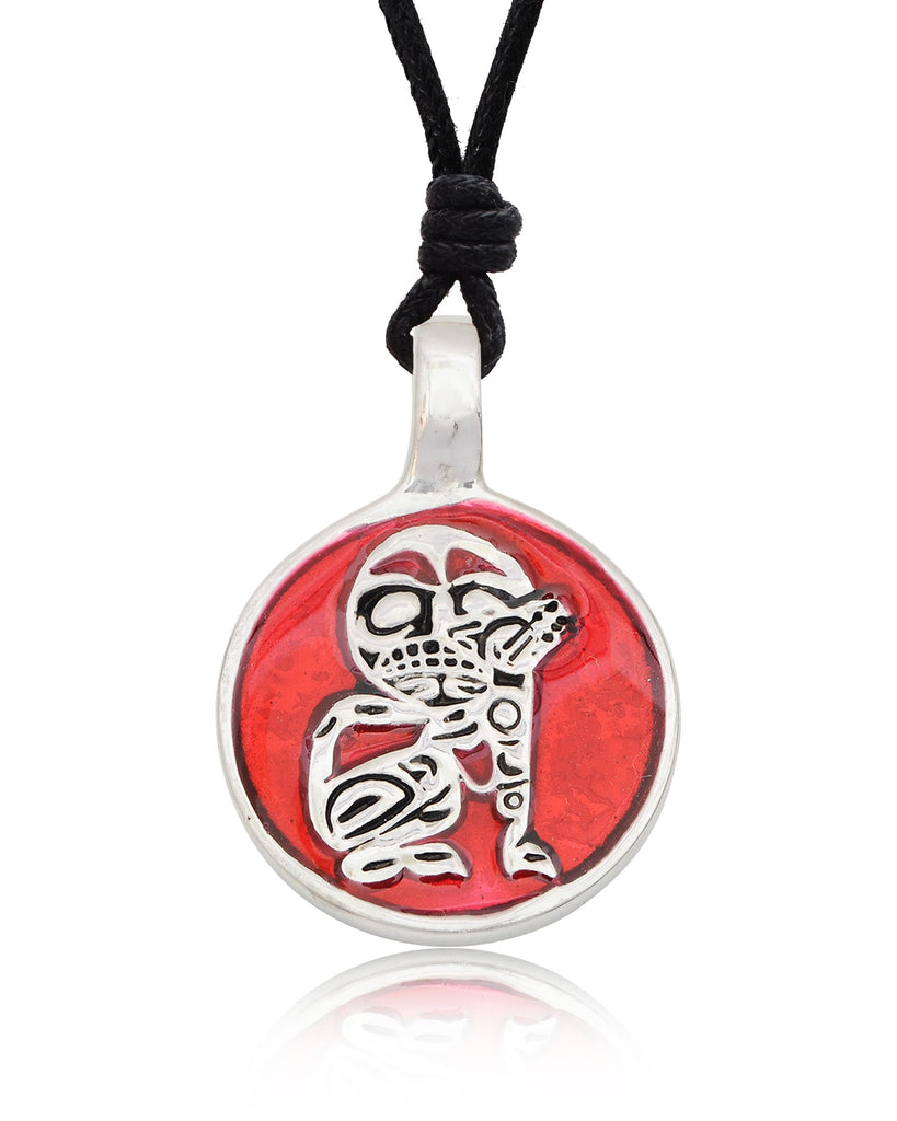 Coyote Totem Dog Silver Pewter Charm Necklace Pendant Jewelry