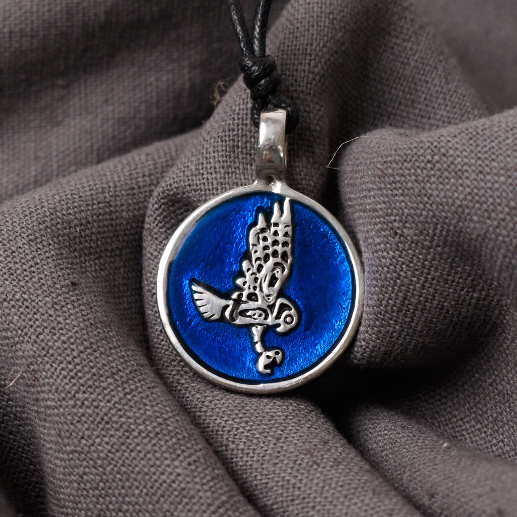 Lovely Owl Totem Silver Pewter Charm Necklace Pendant Jewelry