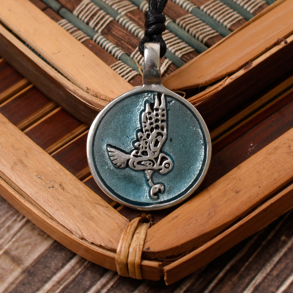 Lovely Owl Totem Silver Pewter Charm Necklace Pendant Jewelry