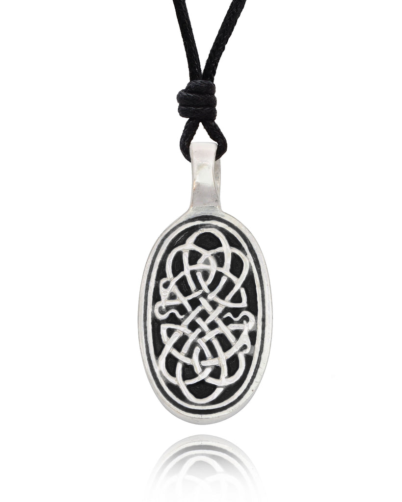New Celtic Design Silver Pewter Charm Necklace Pendant Jewelry