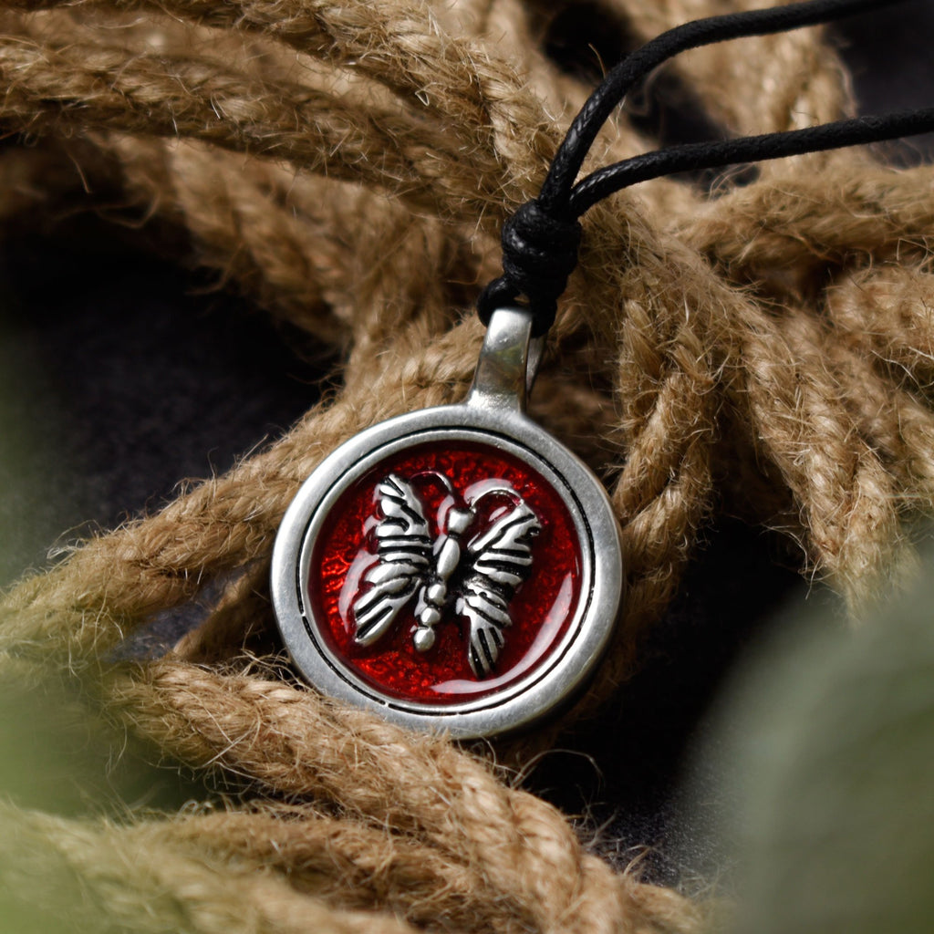 Butterfly Silver Pewter Charm Necklace Pendant Jewelry