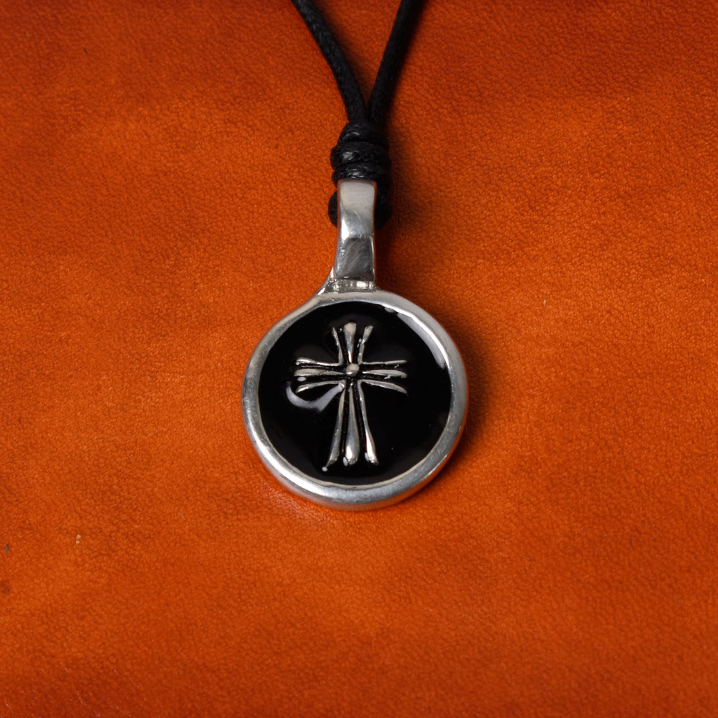 Cross Silver Pewter Charm Necklace Pendant Jewelry