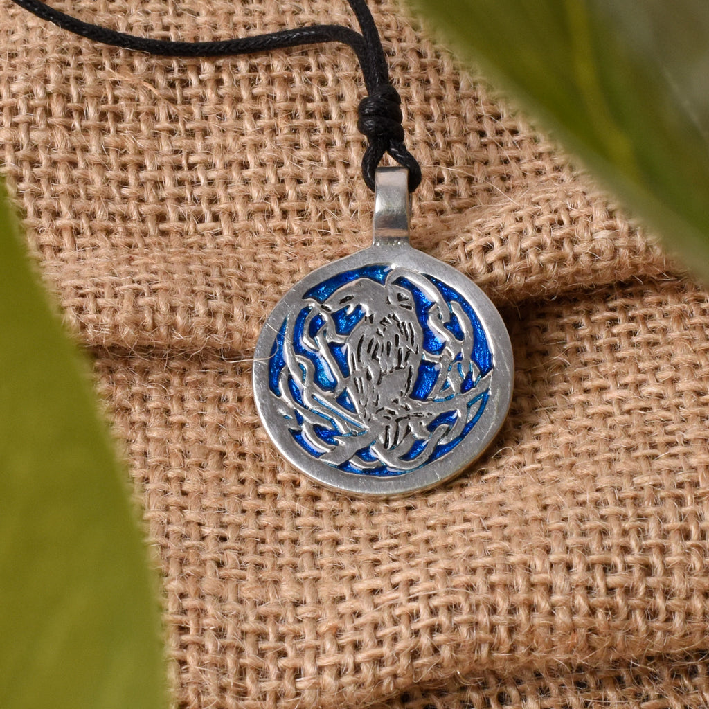 Crow Raven Bird Magic Silver Pewter Charm Necklace Pendant Jewelry