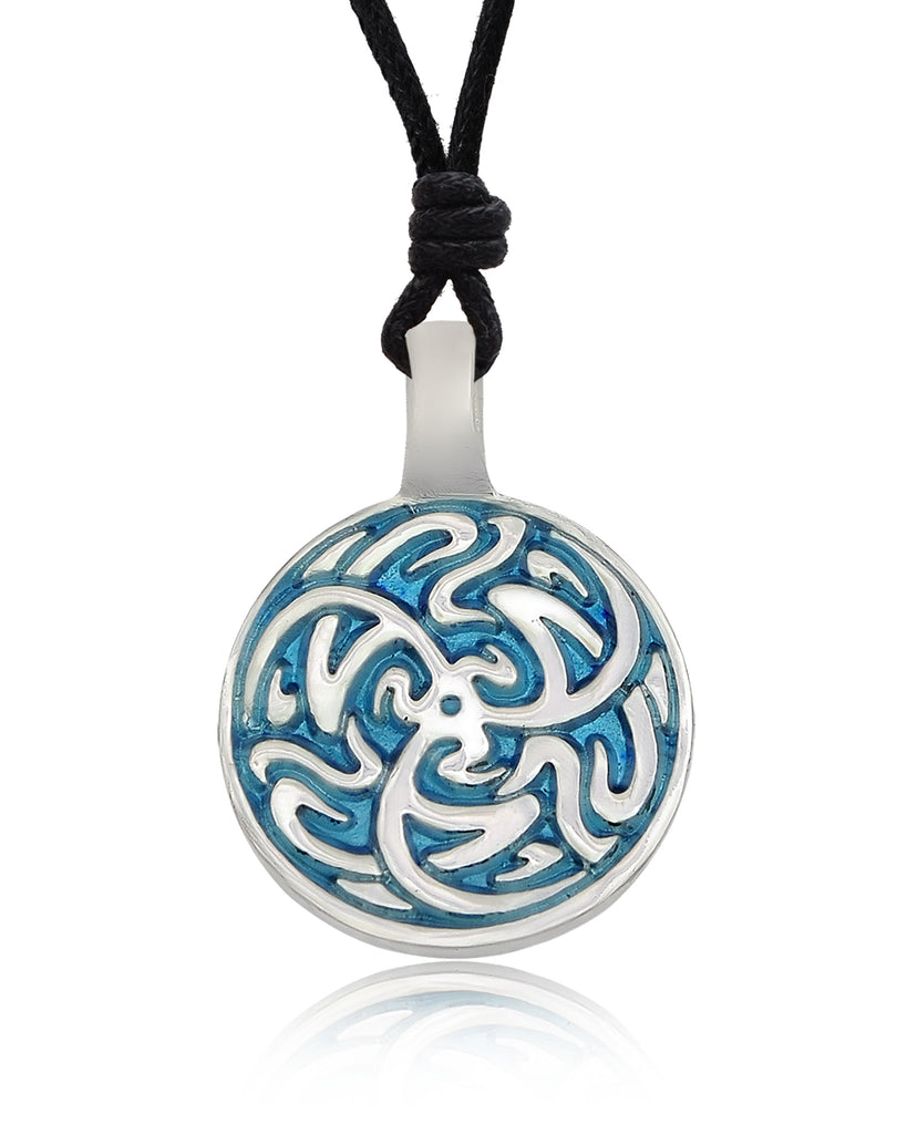 Tribal Celtic Silver Pewter Charm Necklace Pendant Jewelry