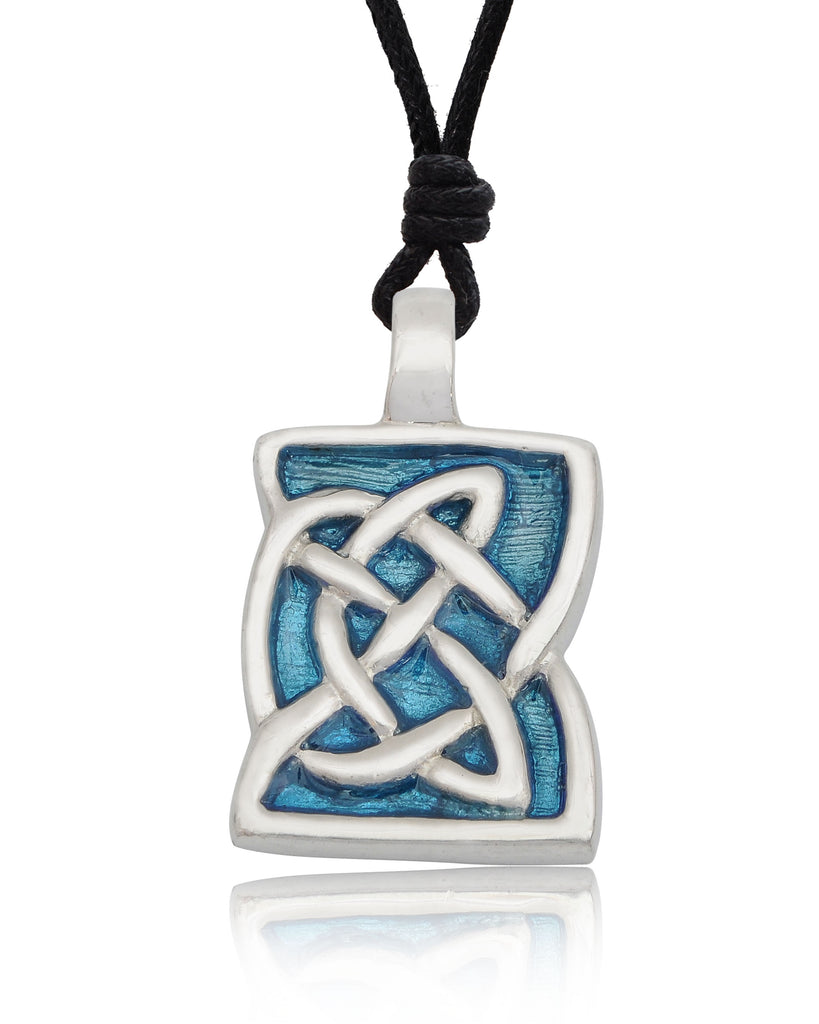 Celtic Knot Design Silver Pewter Charm Necklace Pendant Jewelry