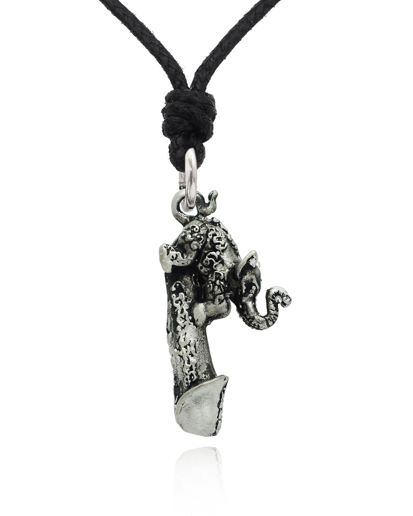 Fertility Thai Amulet Silver Pewter Charm Necklace Pendant Jewelry