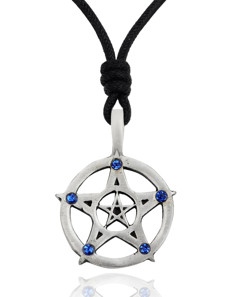 Hexagram Silver Pewter Brass Charm Necklace Pendant Jewelry