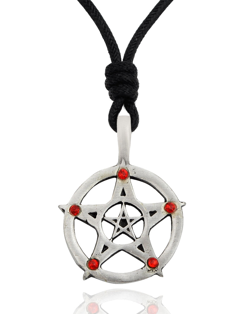 Hexagram Silver Pewter Brass Charm Necklace Pendant Jewelry
