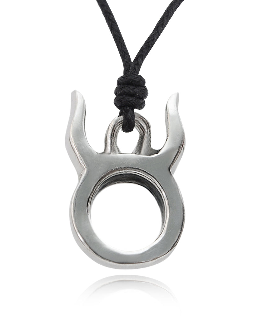 Astrology Necklace Pewter Silver Zodiac Horoscope Symbol Pendant Jewelry