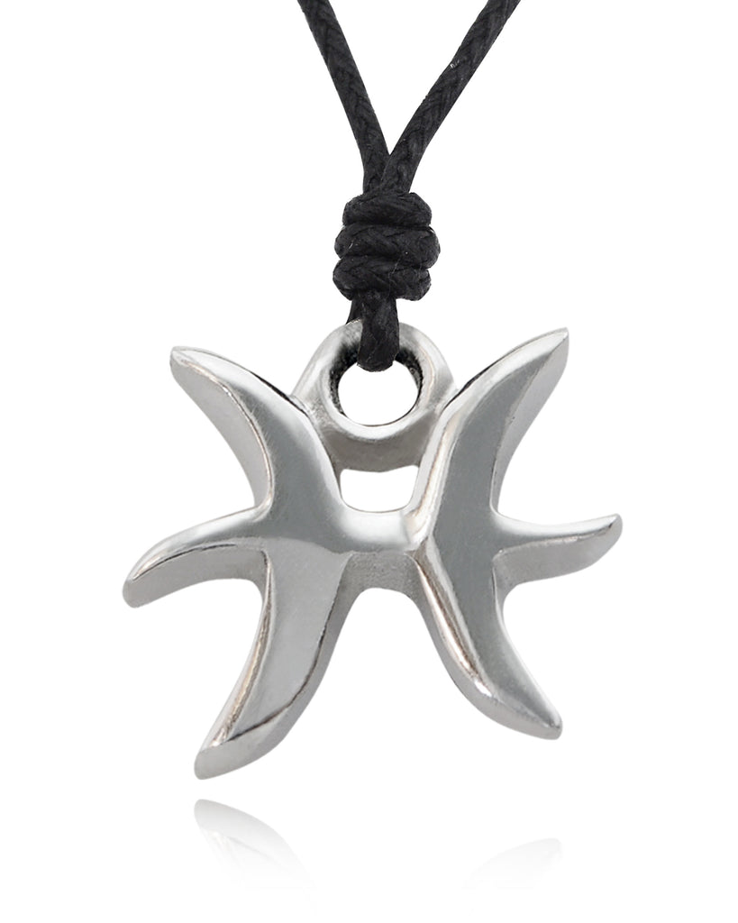Astrology Necklace Pewter Silver Zodiac Horoscope Symbol Pendant Jewelry