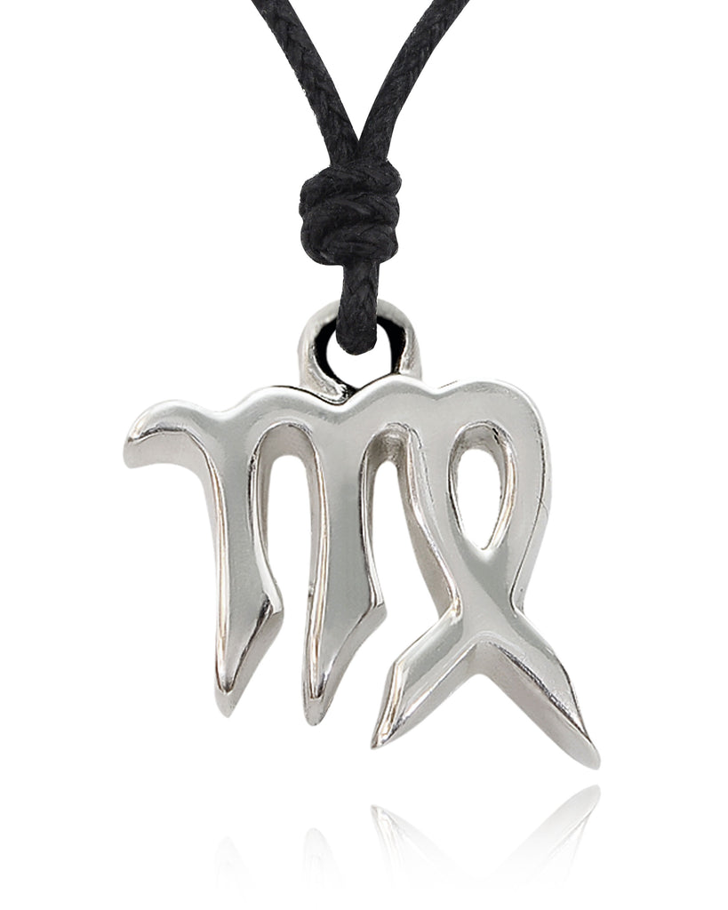 Astrology Necklace Pewter Silver Zodiac Horoscope Symbol Pendant Jewelry