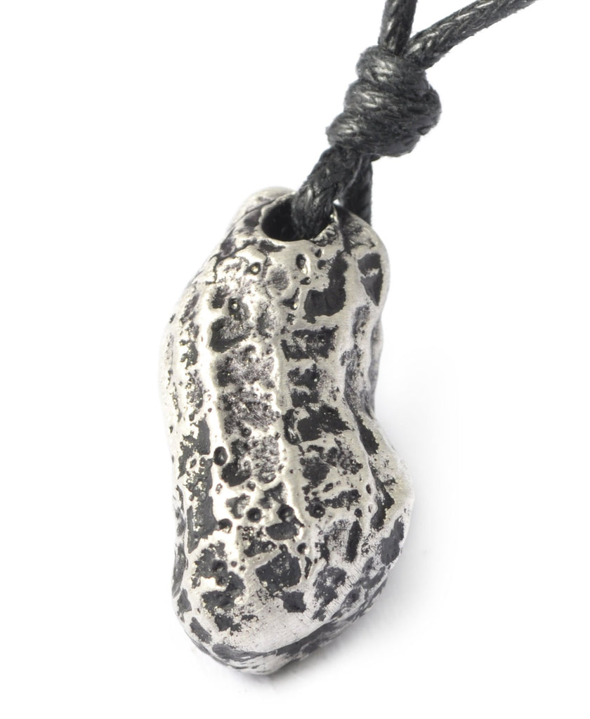 Cashew & Peanut Silver Pewter Charm Necklace Pendant Jewelry