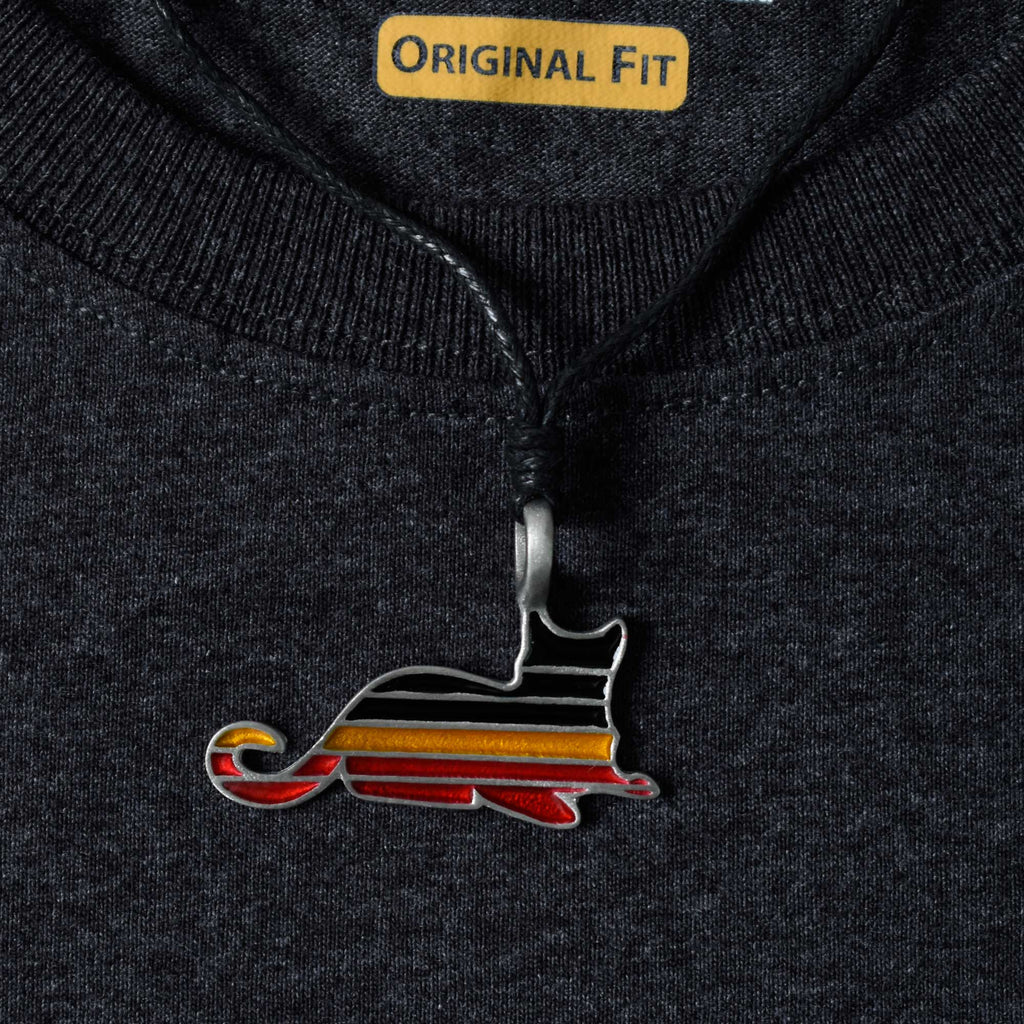 Lovely Rainbow Gay Marriage LGBTQ Silver Pewter Charm Necklace Pendant Jewelry