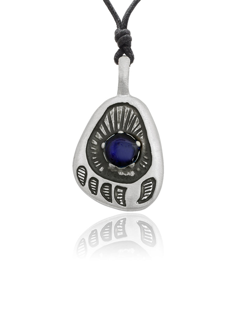 New Native American Bear Foot Silver Pewter Charm Necklace Pendant Jewelry