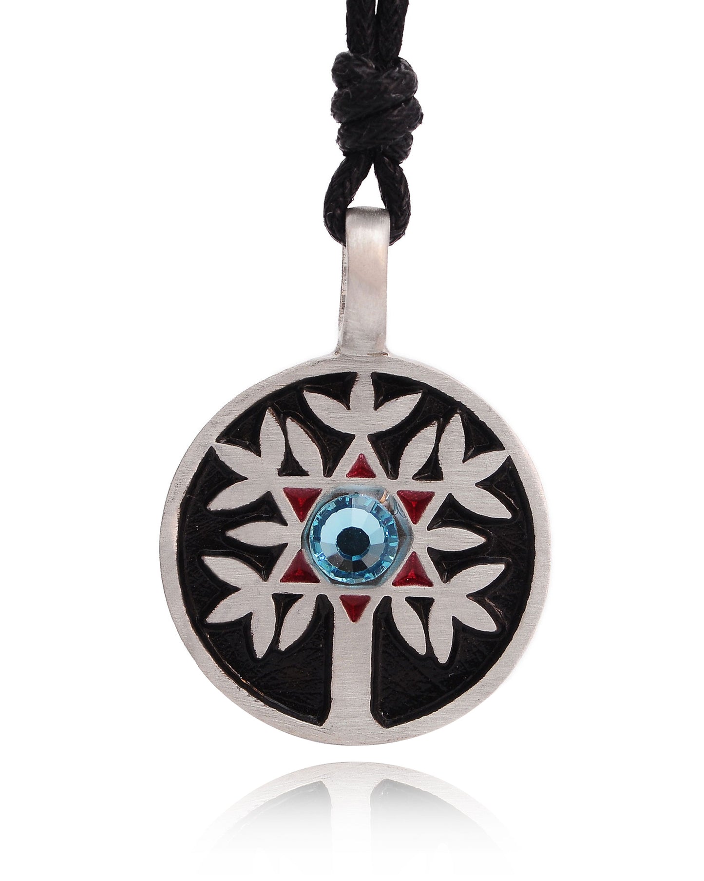 New David Star Peace Jewish Tree Silver Pewter Charm Necklace Pendant Jewelry