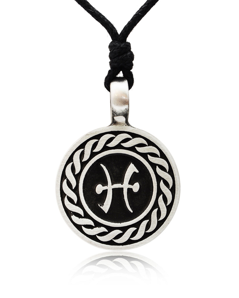 Astrology Sign Horoscope Silver Pewter Charm Necklace Pendant Jewelry