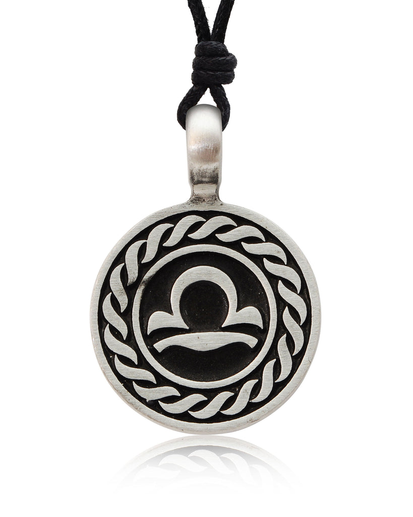 Astrology Sign Horoscope Silver Pewter Charm Necklace Pendant Jewelry