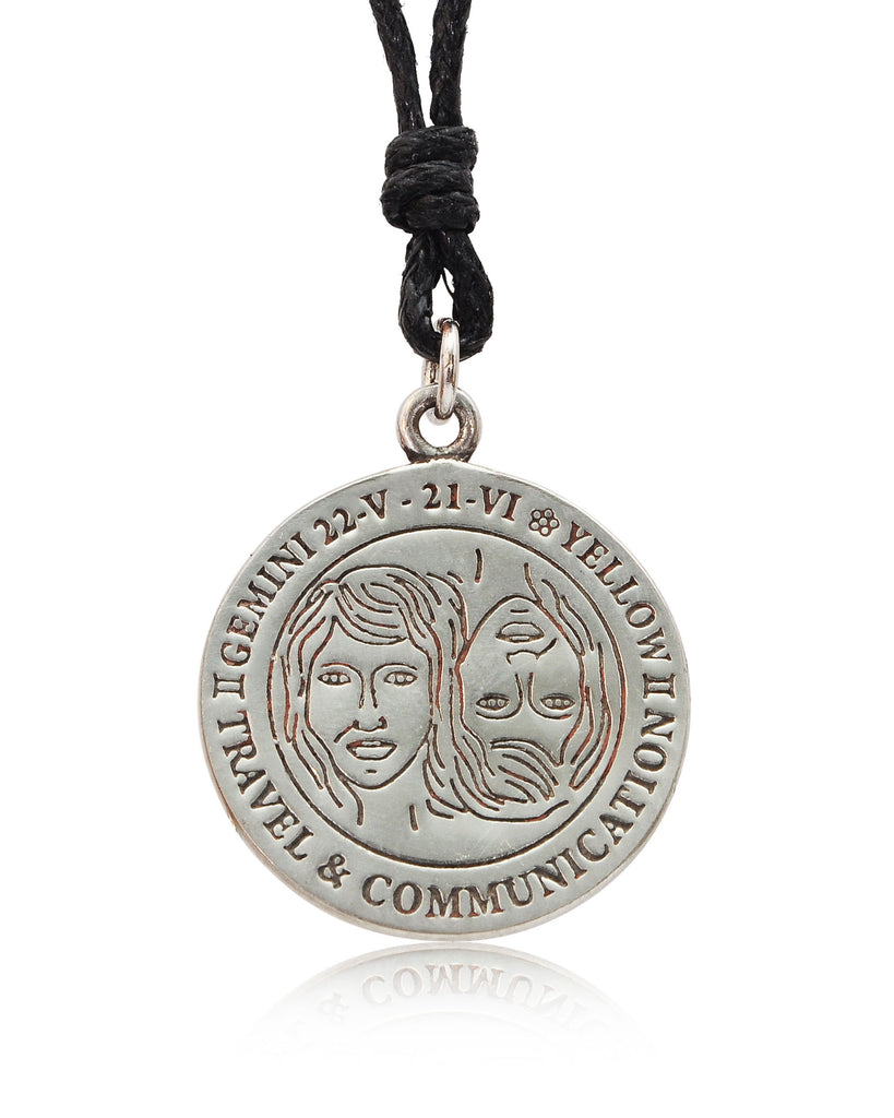 Astrology Horoscope Silver Pewter Charm Necklace Pendant Jewelry