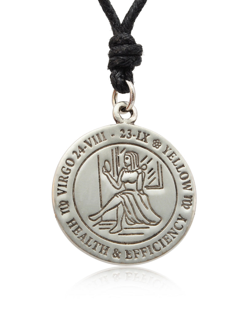 Astrology Horoscope Silver Pewter Charm Necklace Pendant Jewelry