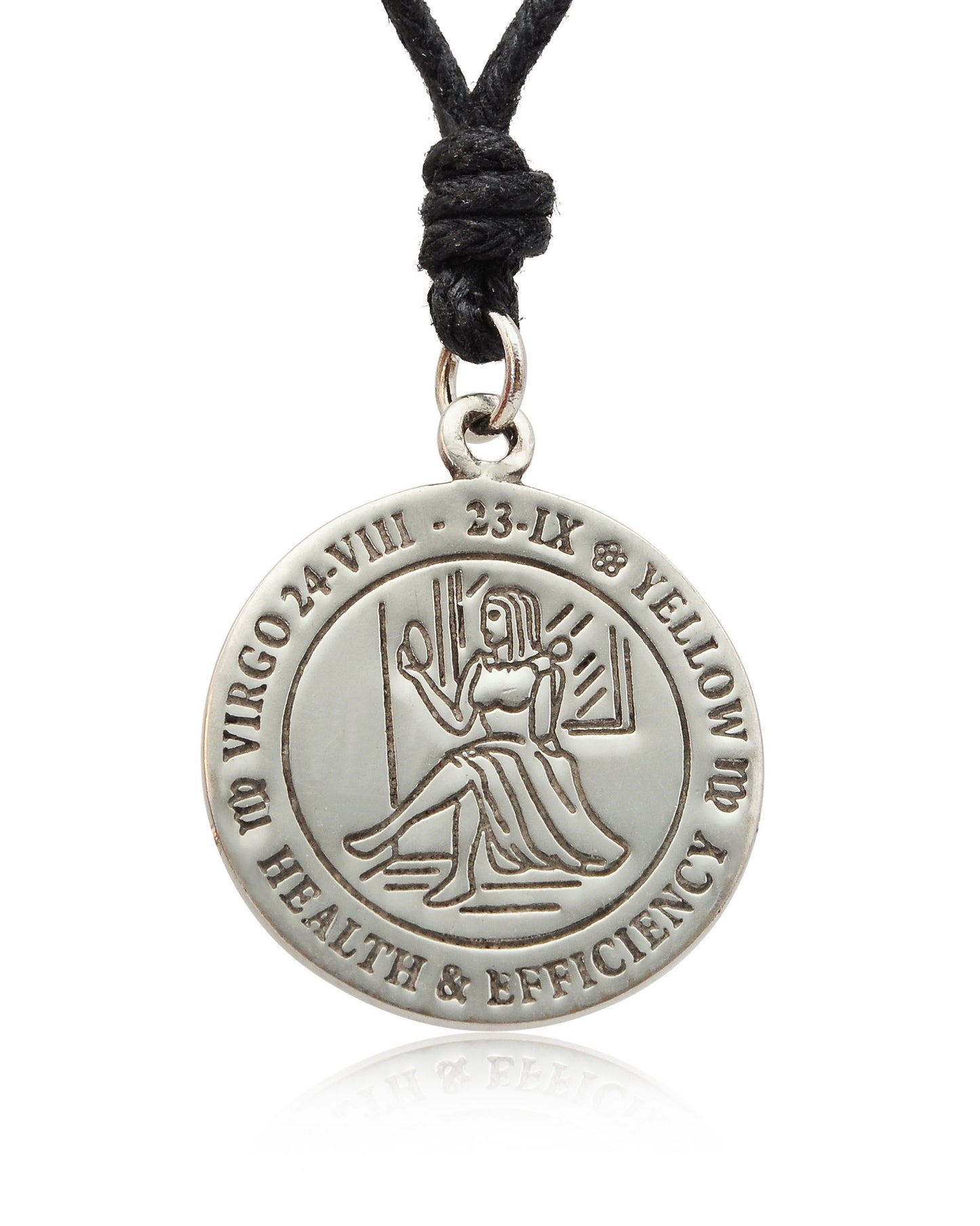 Astrology Horoscope Silver Pewter Charm Necklace Pendant Jewelry