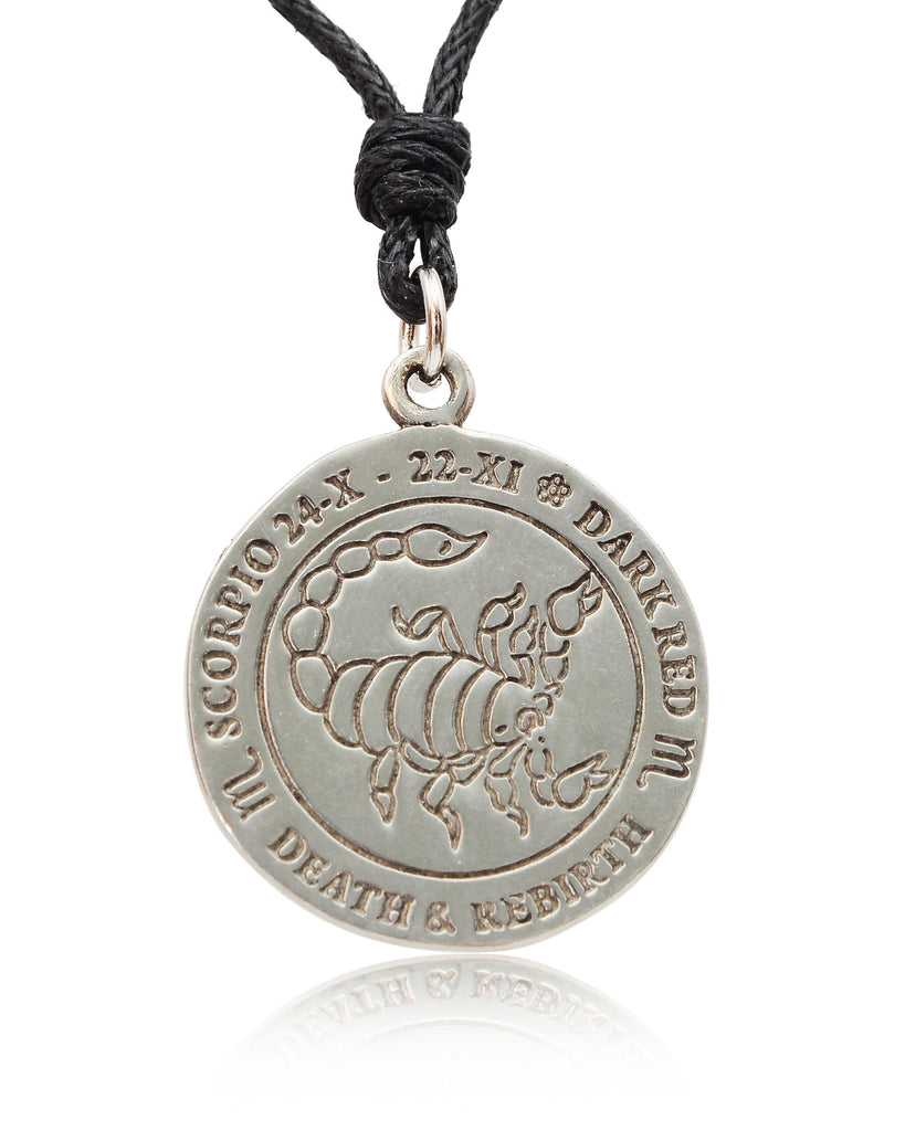 Astrology Horoscope Silver Pewter Charm Necklace Pendant Jewelry