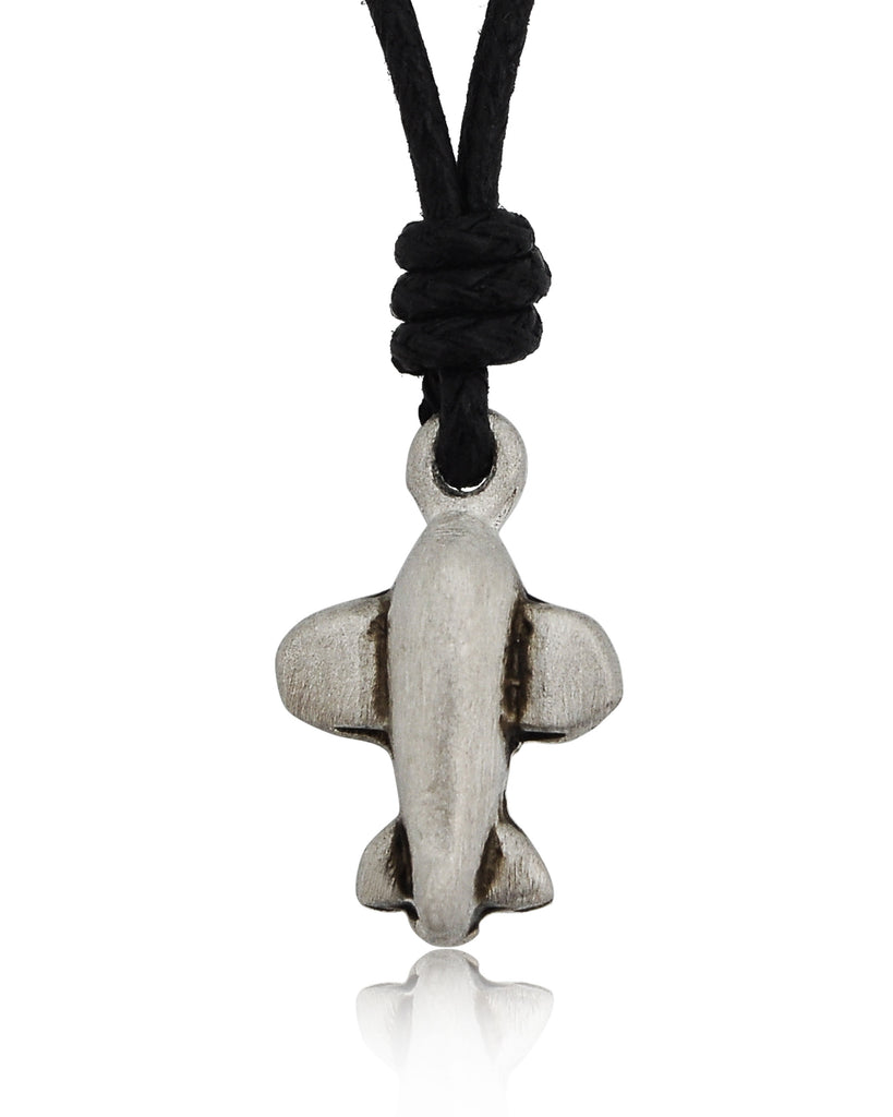 New Airplane 92.5 Sterling Silver Pewter Brass Charm Necklace Pendant Jewelry