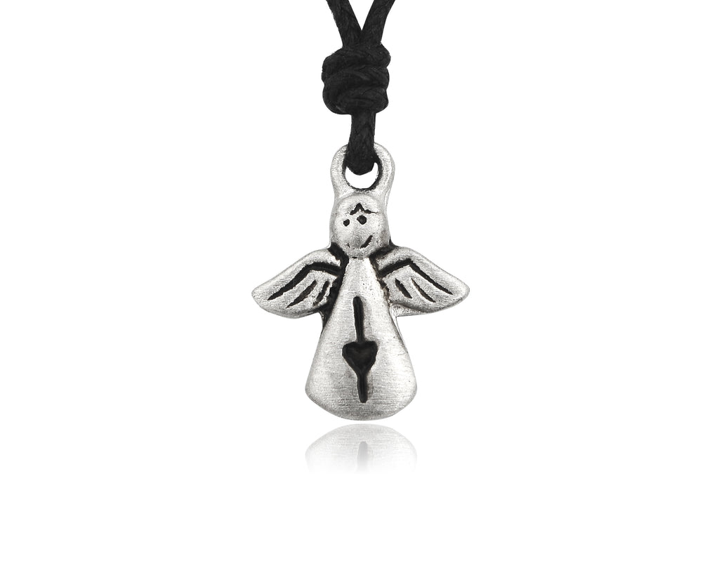 Lovely Angel Sterling Silver Pewter Gold Brass Charm Necklace Pendant Jewelry
