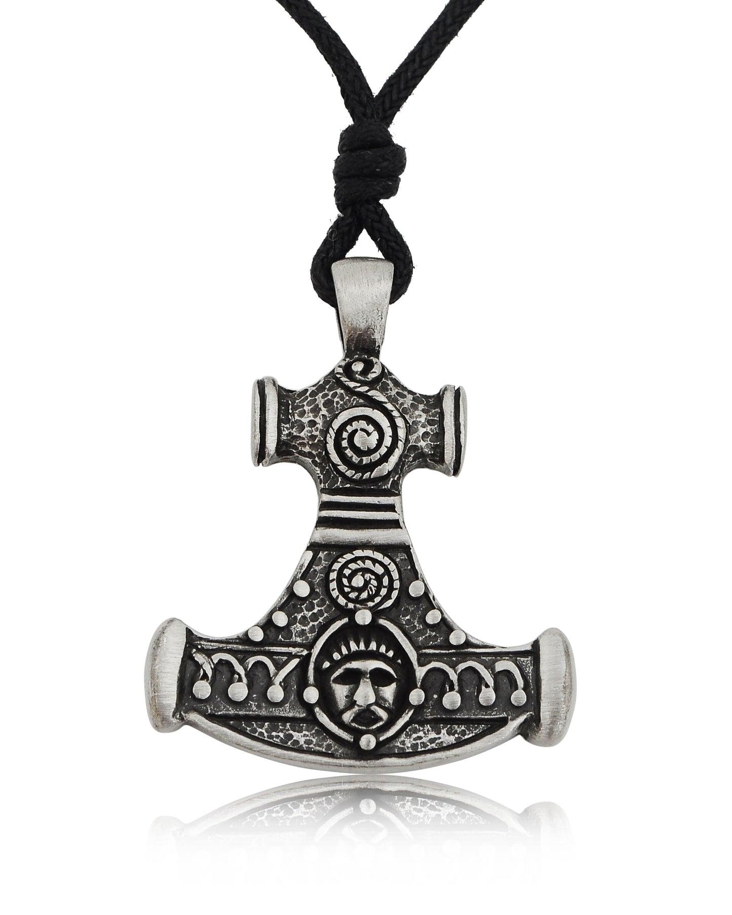 God's Hammer Silver Pewter Charm Necklace Pendant Jewelry