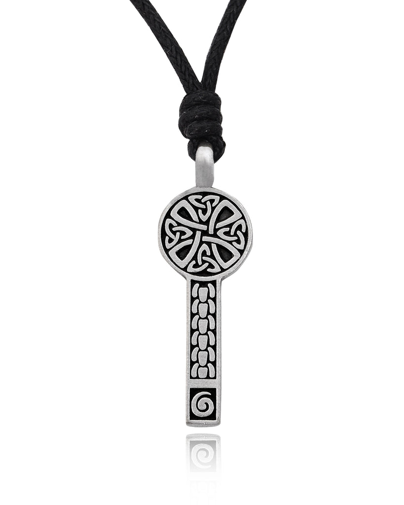 Beautiful Celtic Cross Silver Pewter Charm Necklace Pendant Jewelry