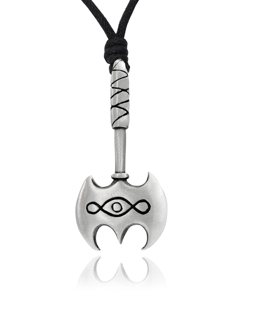 Unique Battle Axe Silver Pewter Gold Brass Charm Necklace Pendant Jewelry