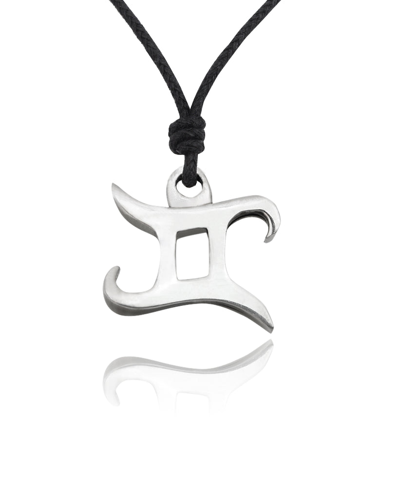 Astrology Necklace Pewter Silver Zodiac Horoscope Symbol Pendant Jewelry