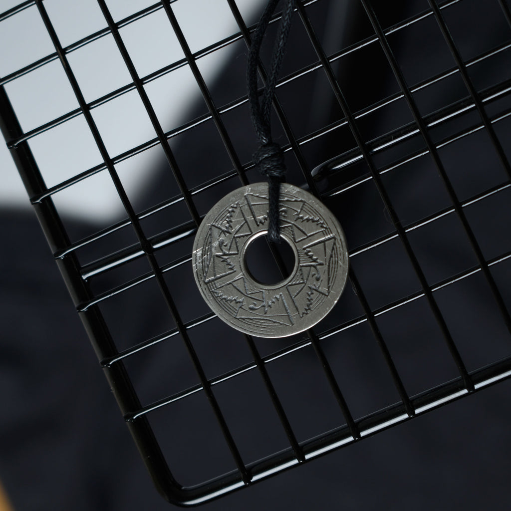 Cool Chinese I Ching Coin Silver Necklace Pendant Jewelry