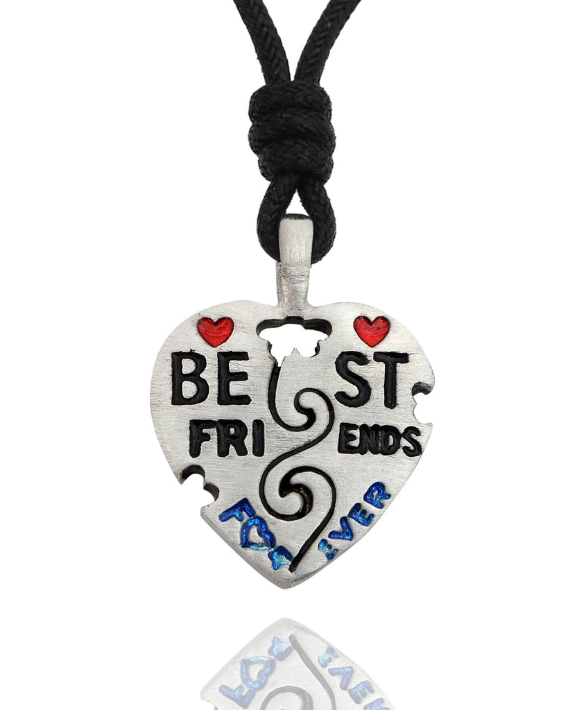 Best Friends Ying Yang Silver Pewter Gold Brass Charm Necklace Pendant Jewelry