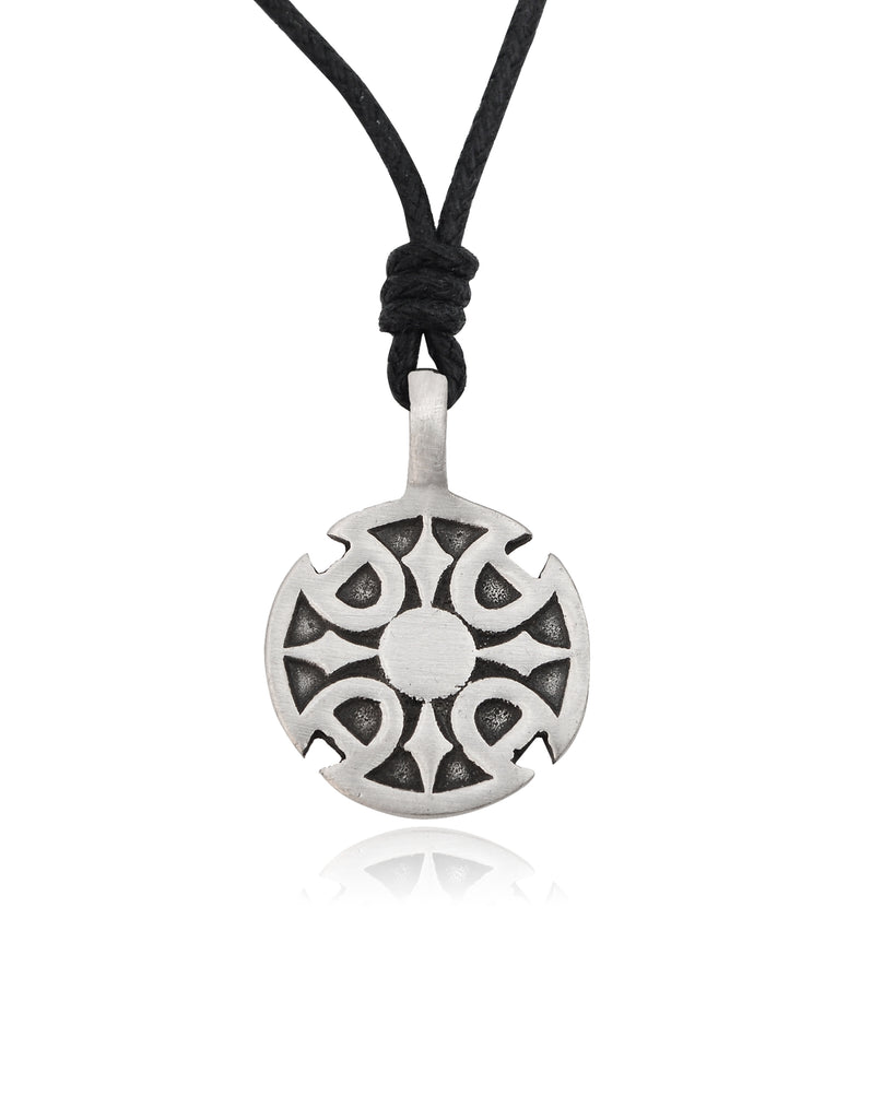 New Celtic Germanic Triquetra Cross Silver Pewter Charm Necklace Pendant Jewelry