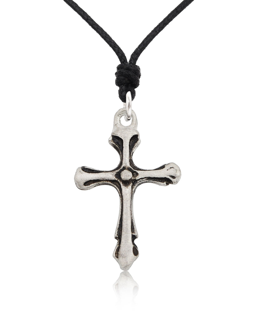 New Cross Jesus Christian Sterling-silver Pewter Brass Necklace Pendant Jewelry