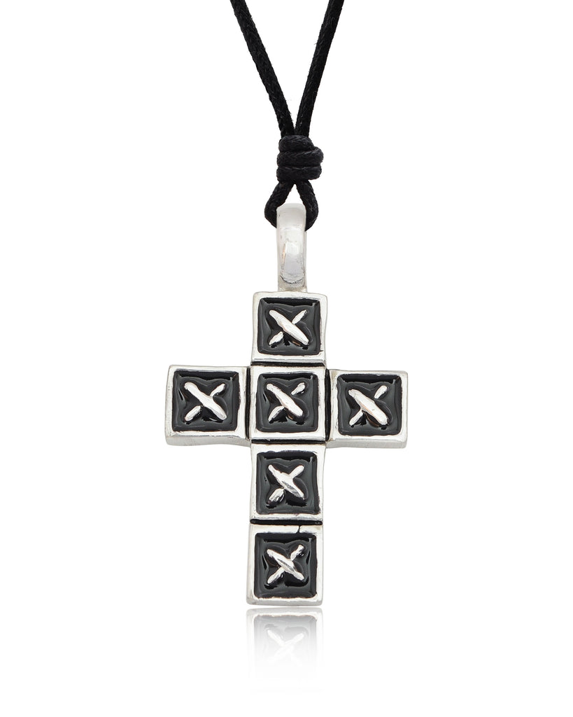 Gothic Templar Cross Silver Pewter Gold Brass Charm Necklace Pendant Jewelry
