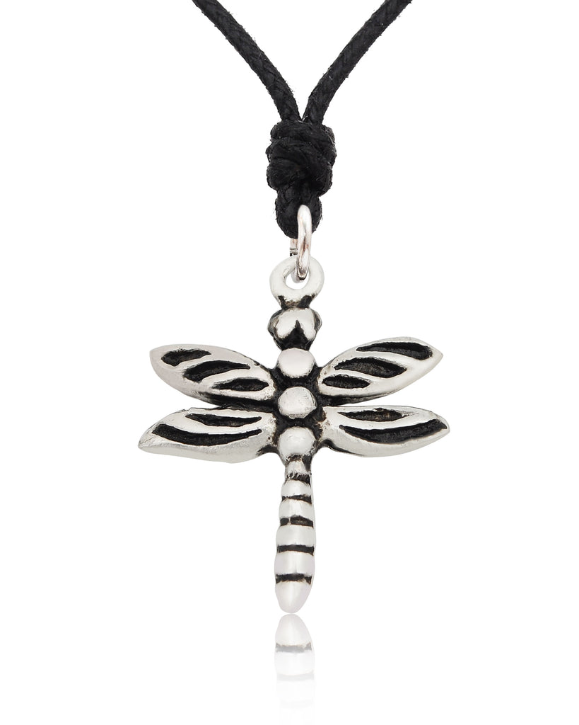 Small Dragonfly Sterling Silver Pewter Brass Charm Necklace Pendant Jewelry