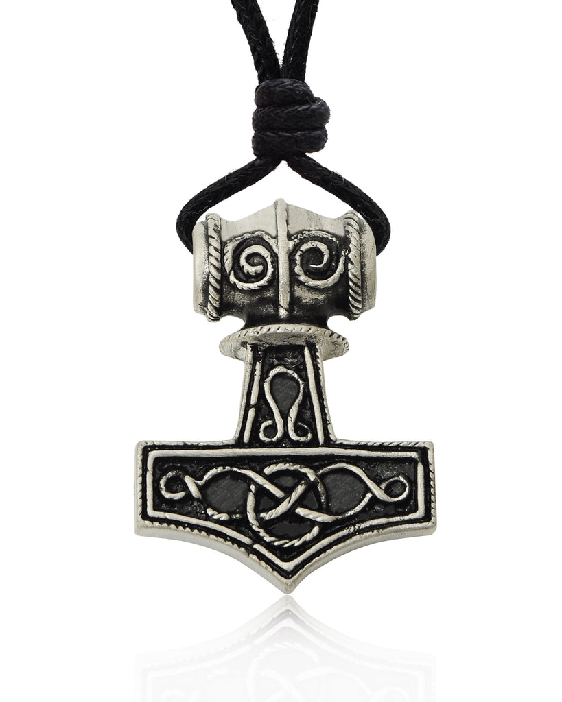 Hammer Of Thor Mjolnir Silver Pewter Gold Brass Necklace Pendant Jewelry