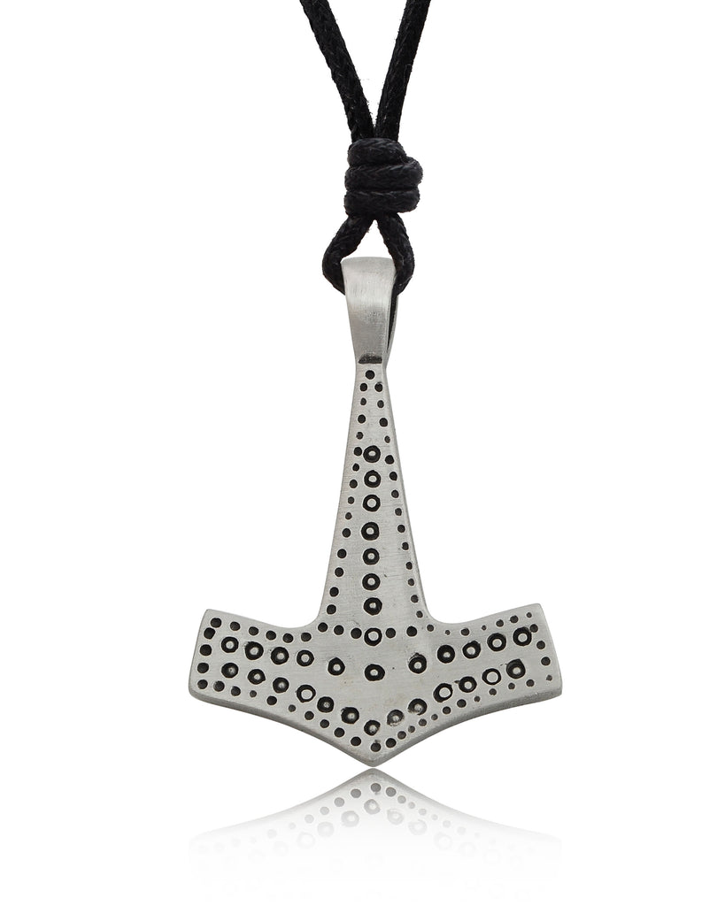 God's Hammer Silver Pewter Charm Necklace Pendant Jewelry