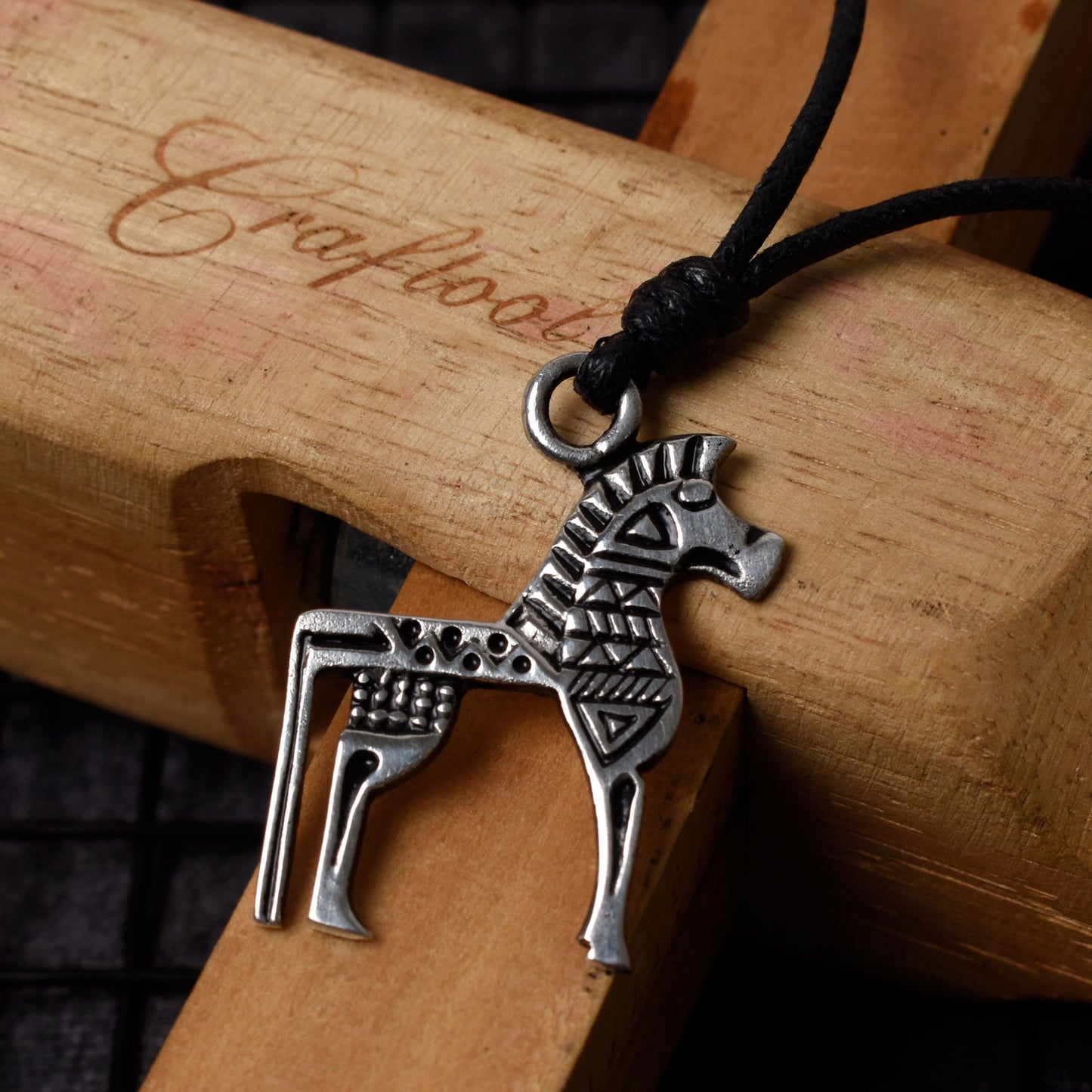 New Greek Trojan Horse Silver Pewter Gold Brass Charm Necklace Pendant Jewelry