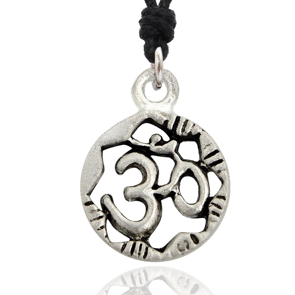 Beautiful Hindu Ohm Silver Pewter Gold Brass Charm Necklace Pendant Jewelry