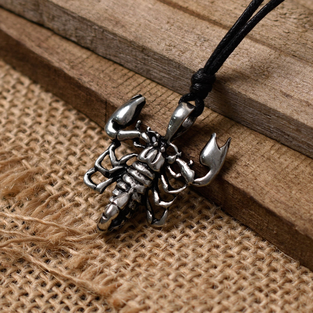 Mystery Scorpion Handmade Silver Pewter Brass Necklace Pendant Jewelry