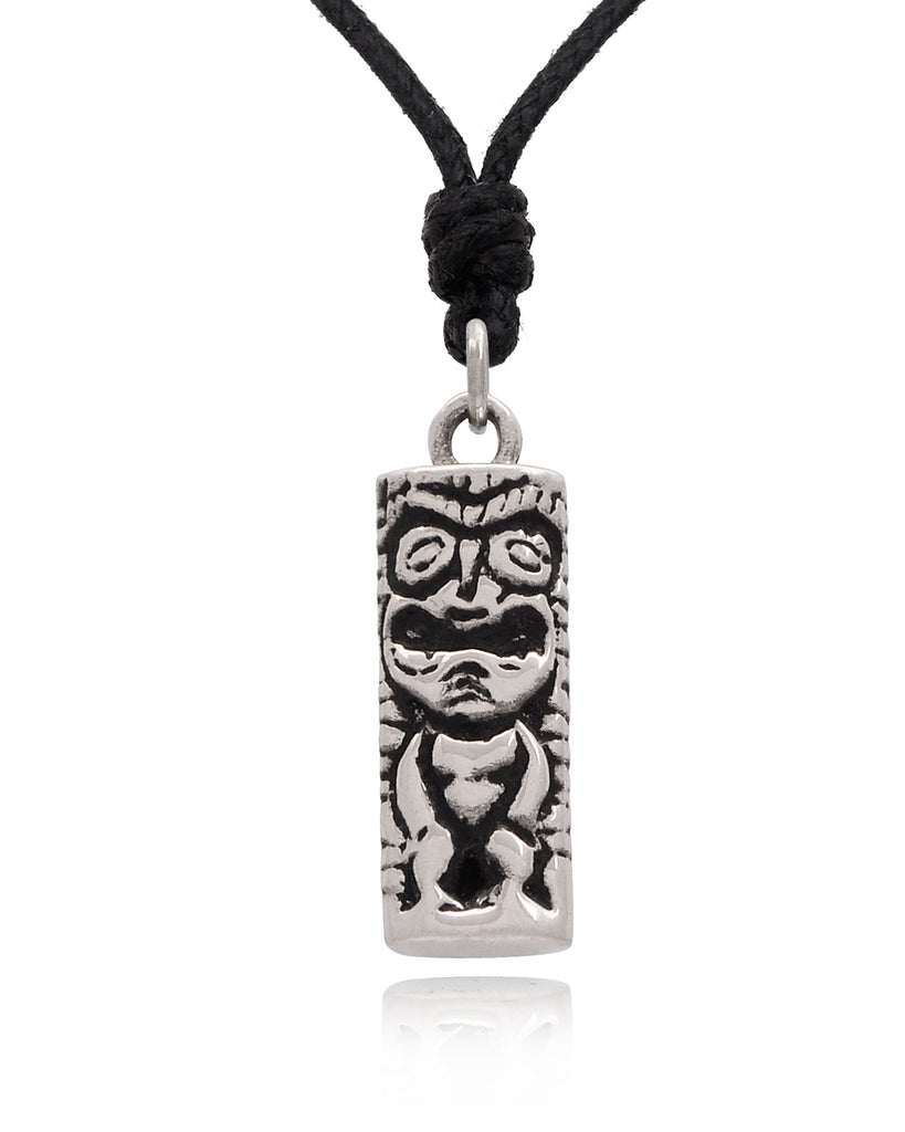 Hawaiian God 92.5 Sterling Silver Gold Brass Necklace Pendant Jewelry