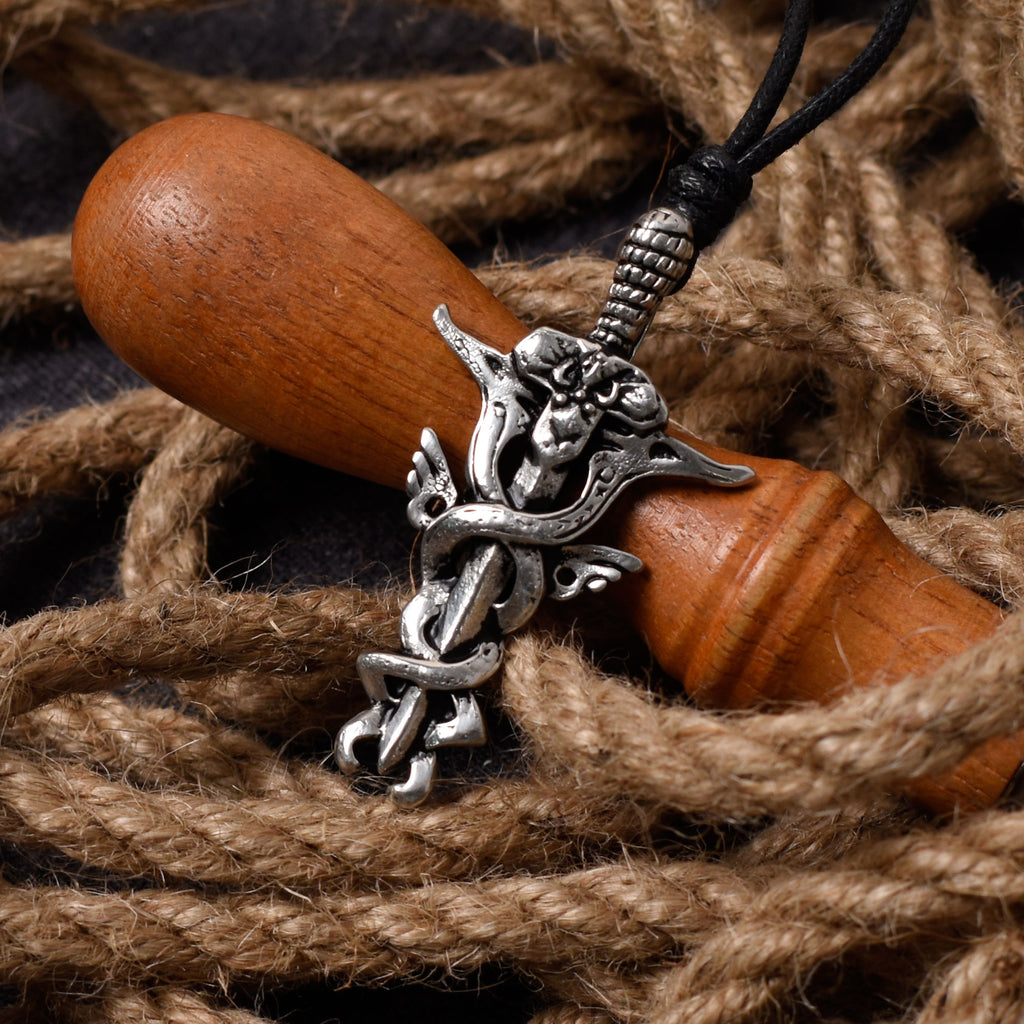 Holy Sword Silver Pewter Gold Brass Charm Necklace Pendant Jewelry