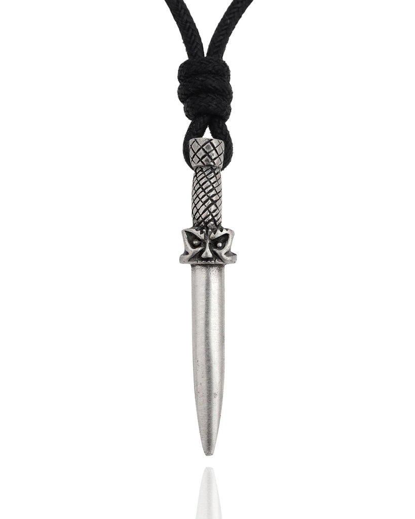 Sword Silver Pewter Charm Necklace Pendant Jewelry Various Style